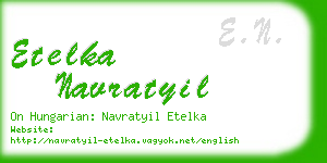 etelka navratyil business card